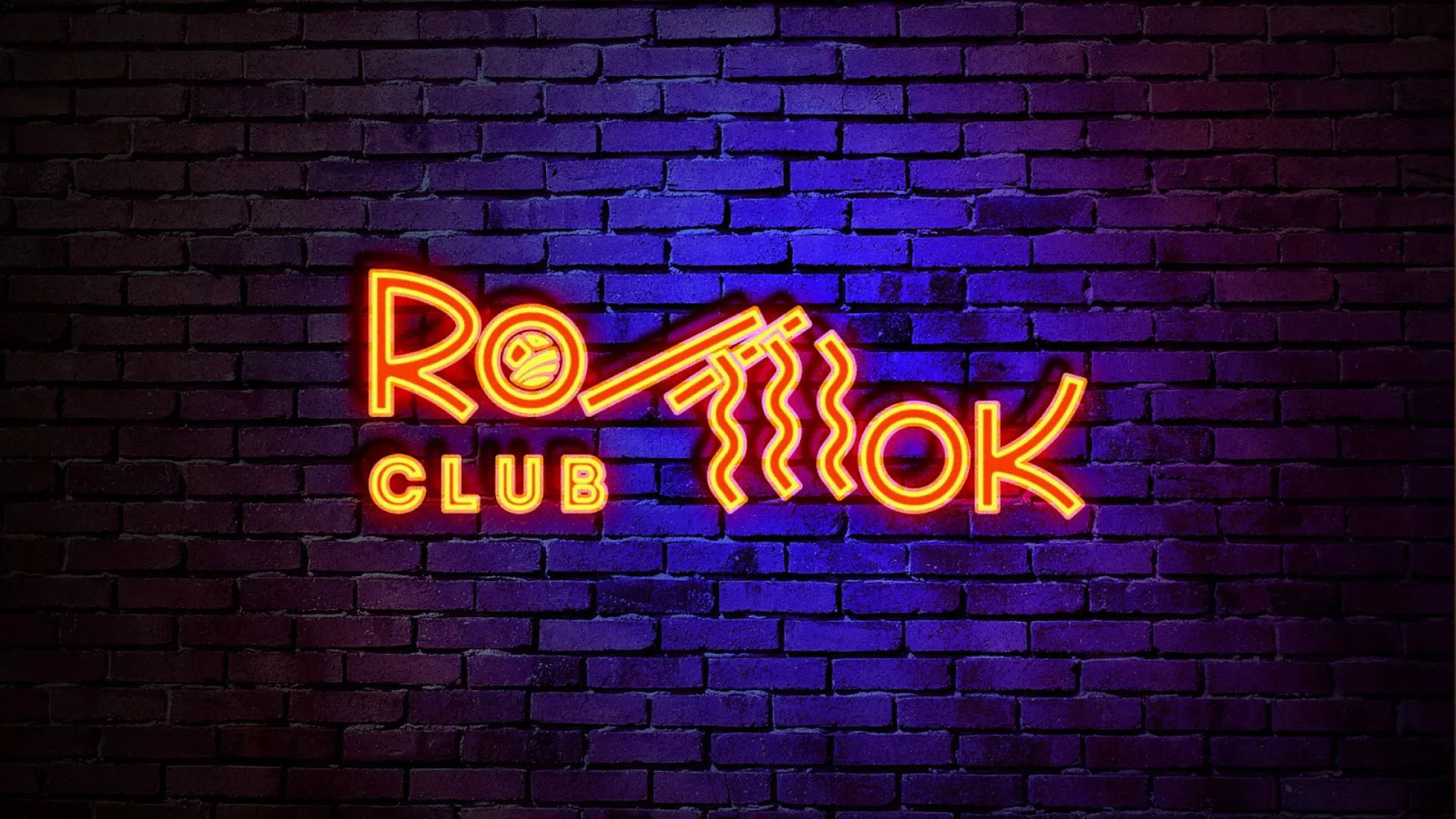 Разработка интерьерной вывески суши-бара «Roll Wok Club» в Большом Камне